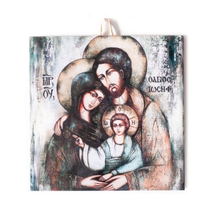 Płytka ceramiczna 15x15cm obrazek Święta Rodzina 