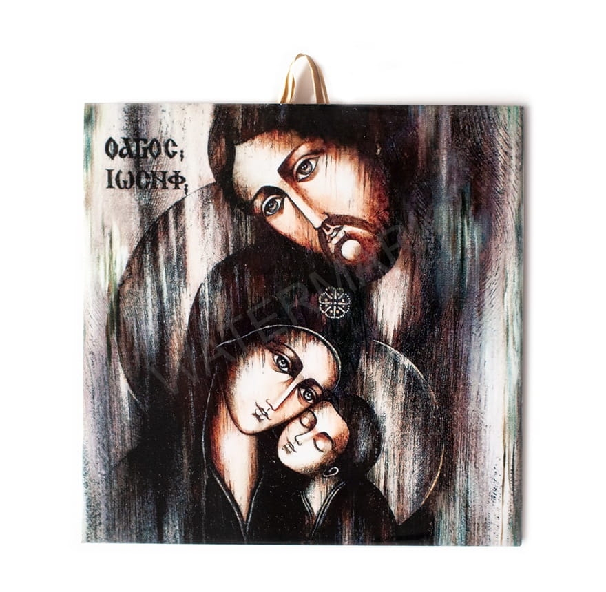 Płytka ceramiczna 15x15cm obrazek Święta Rodzina 