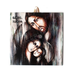 Płytka ceramiczna 15x15cm obrazek Święta Rodzina 