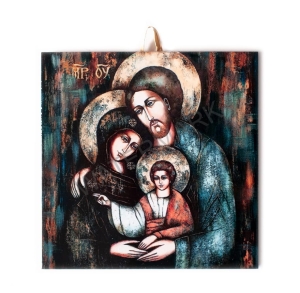 Płytka ceramiczna 15x15cm obrazek Święta Rodzina 