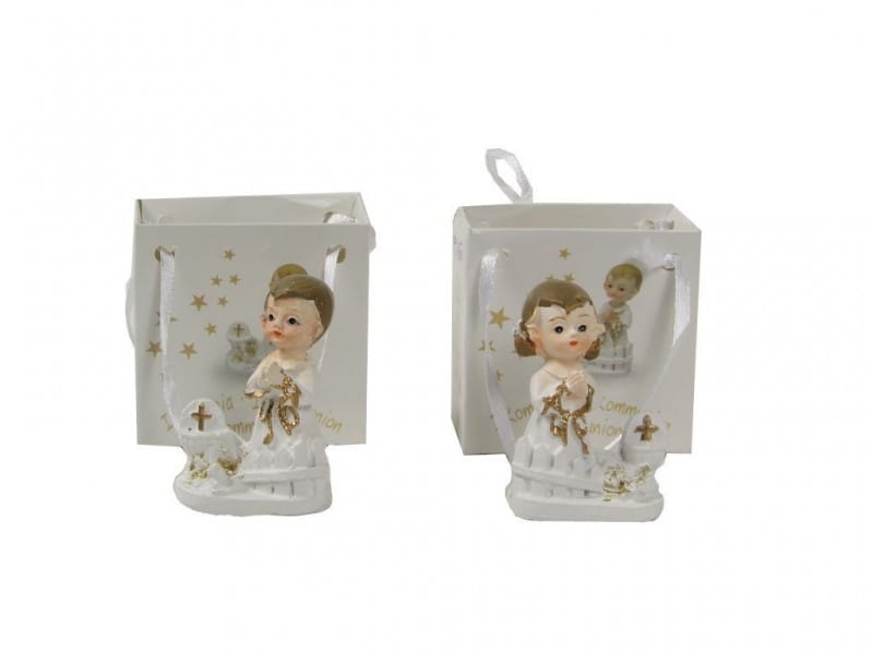 Figurka komunijna w białej torebce chłopiec 5,5cm 