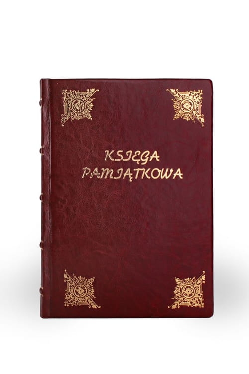 Księga Pamiątkowa A4 bordo ze złoceniami KK012 DGR