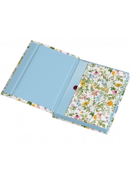 Notes na jedwabiu w pudełku Lipcowy ogród Jedność