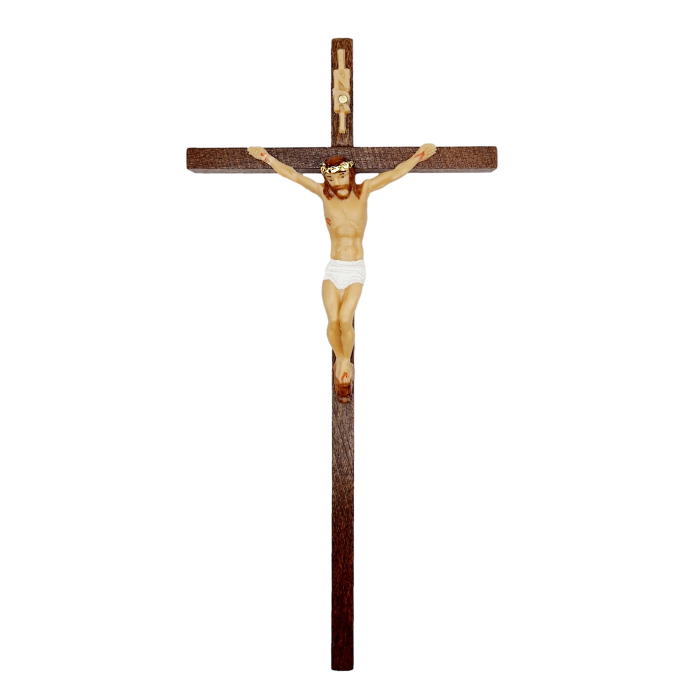 Krzyż drewniany 10x20 cm misyjny ręcznie malowany