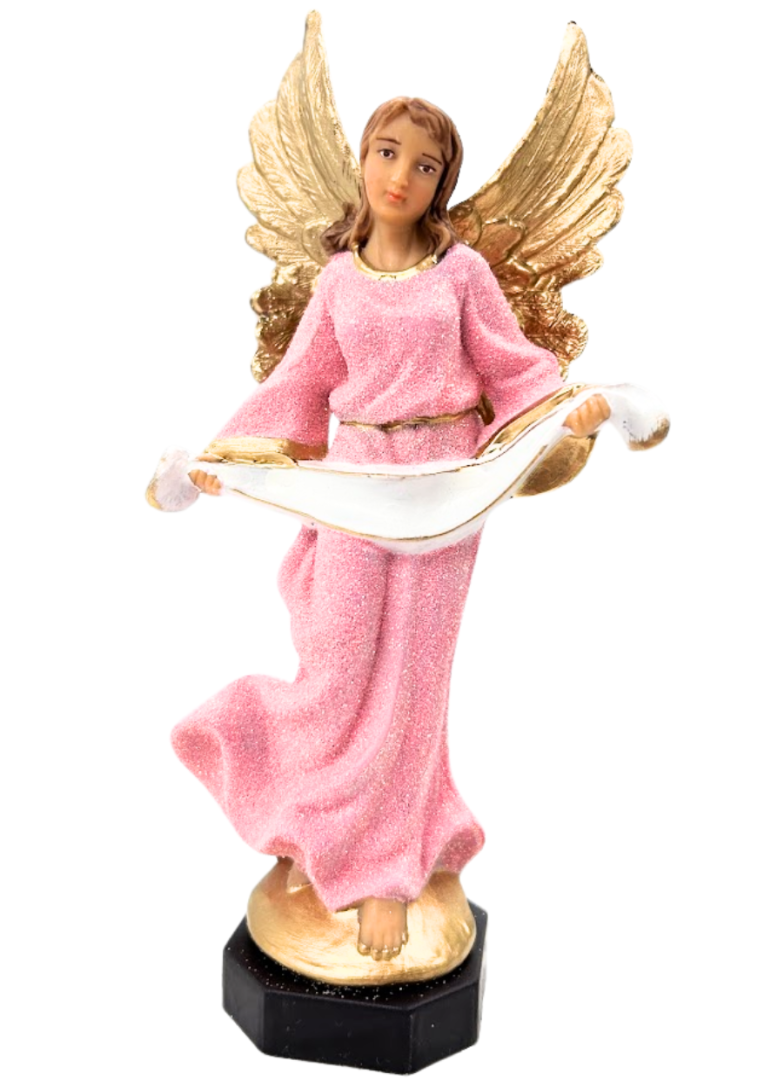 Figurka Anioł z możliwością wpisania tekstu na szarfie 20cm