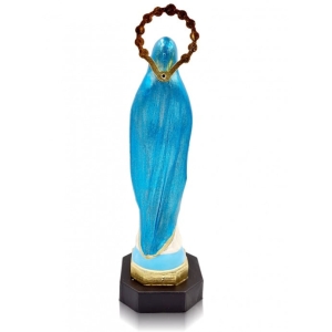 Figurka Matka Boża Różańcowa 17cm ręcznie malowana