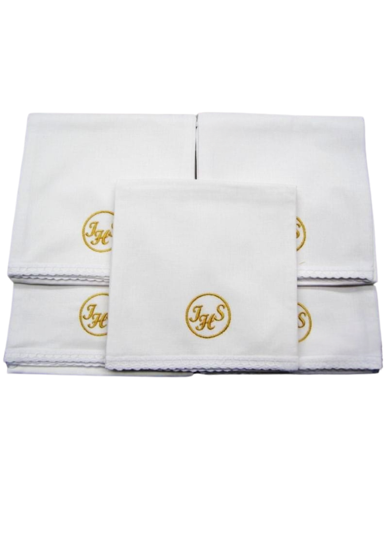 Korporał koronka  komplet 5 sztuk IHS złoty okrąg 