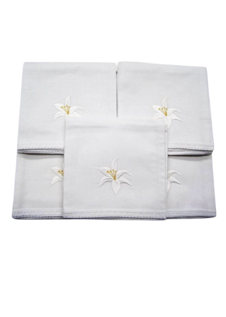 Korporał koronka komplet 5 sztuk lilia 