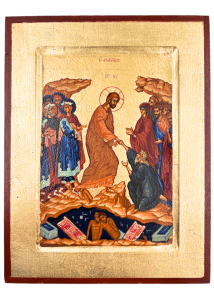 Ikona bizantyjska Pan Jezus w otchłani ANASTASIS 24 x 18 cm