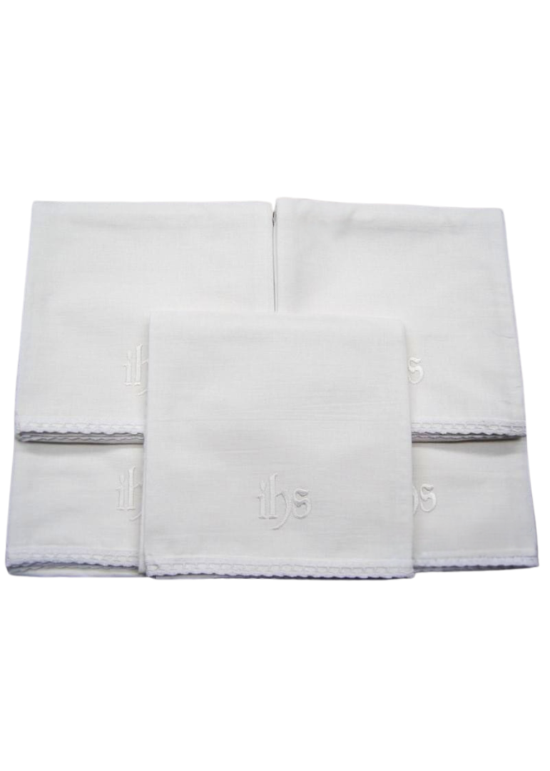 Korporał koronka komplet 5 sztuk IHS biały 