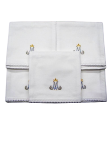 Korporał koronka komplet 5 sztuk Maryjny jasno niebieski