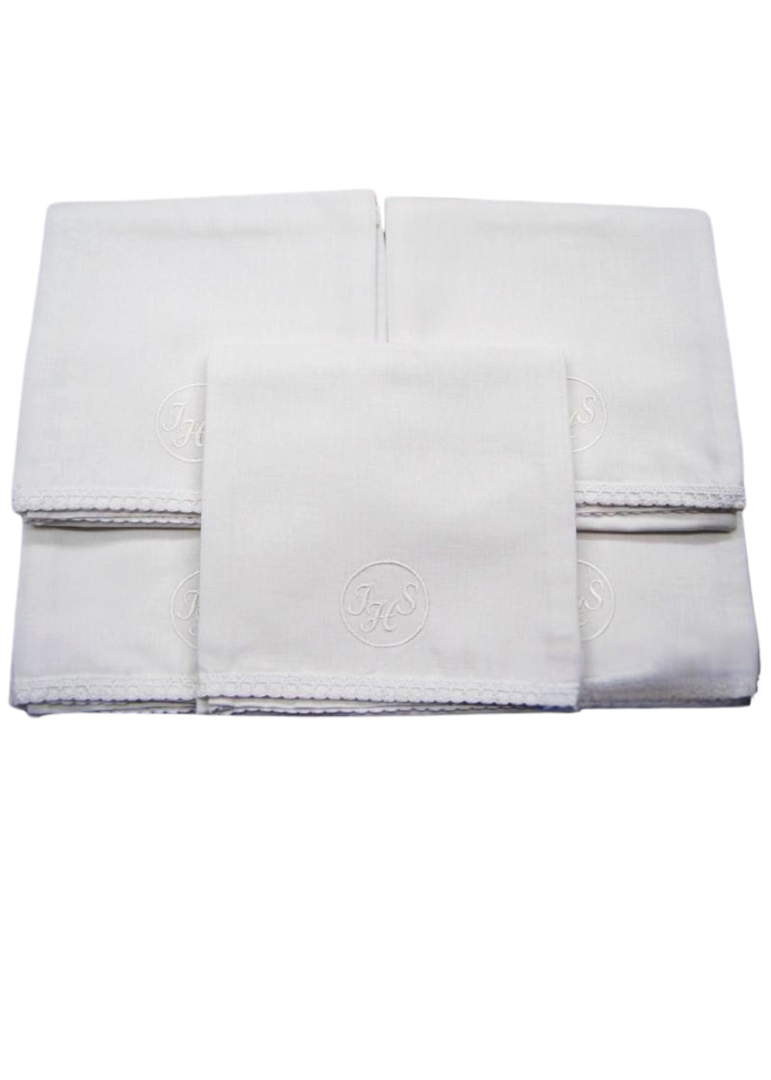 Korporał koronka komplet 5 sztuk IHS biały okrąg 