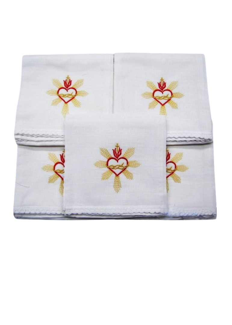 Korporał koronka komplet 5 sztuk serce