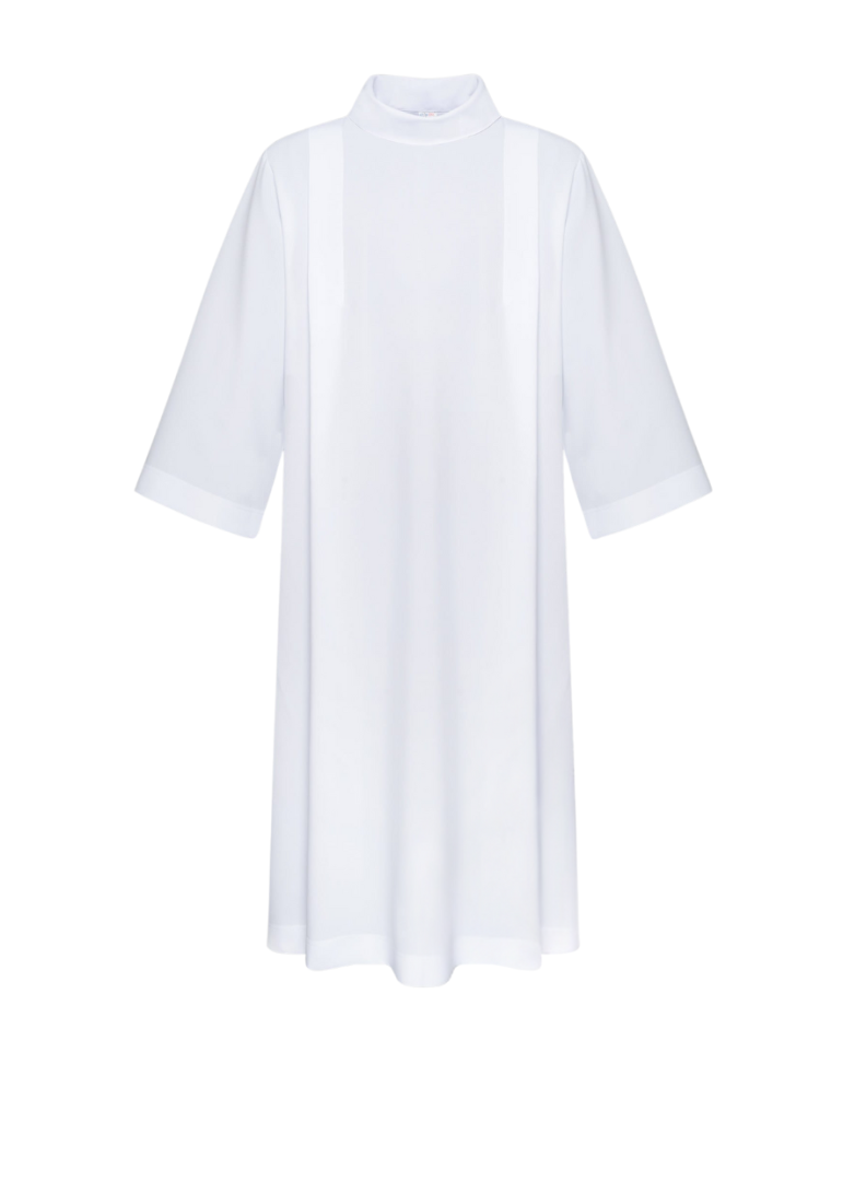 Alba ze streczu z mini kapturkiem z zakładkami 170 cm 