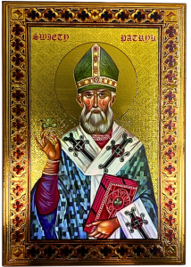Ikona św. Patryk 28,5 x 19 cm