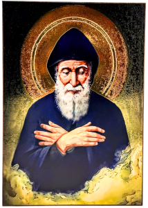 Ikona św. Charbel 28,5 x 19 cm