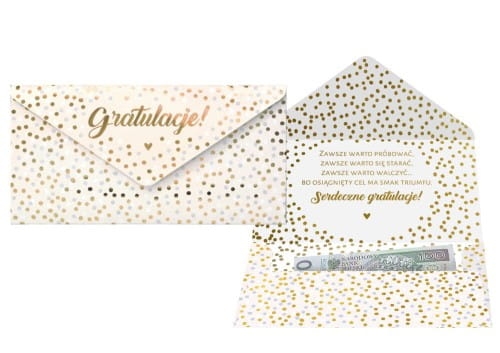 Koperta na banknoty GRATULACJE
