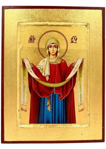 Ikona bizantyjska Wstawiennictwa NMP 24x18 cm