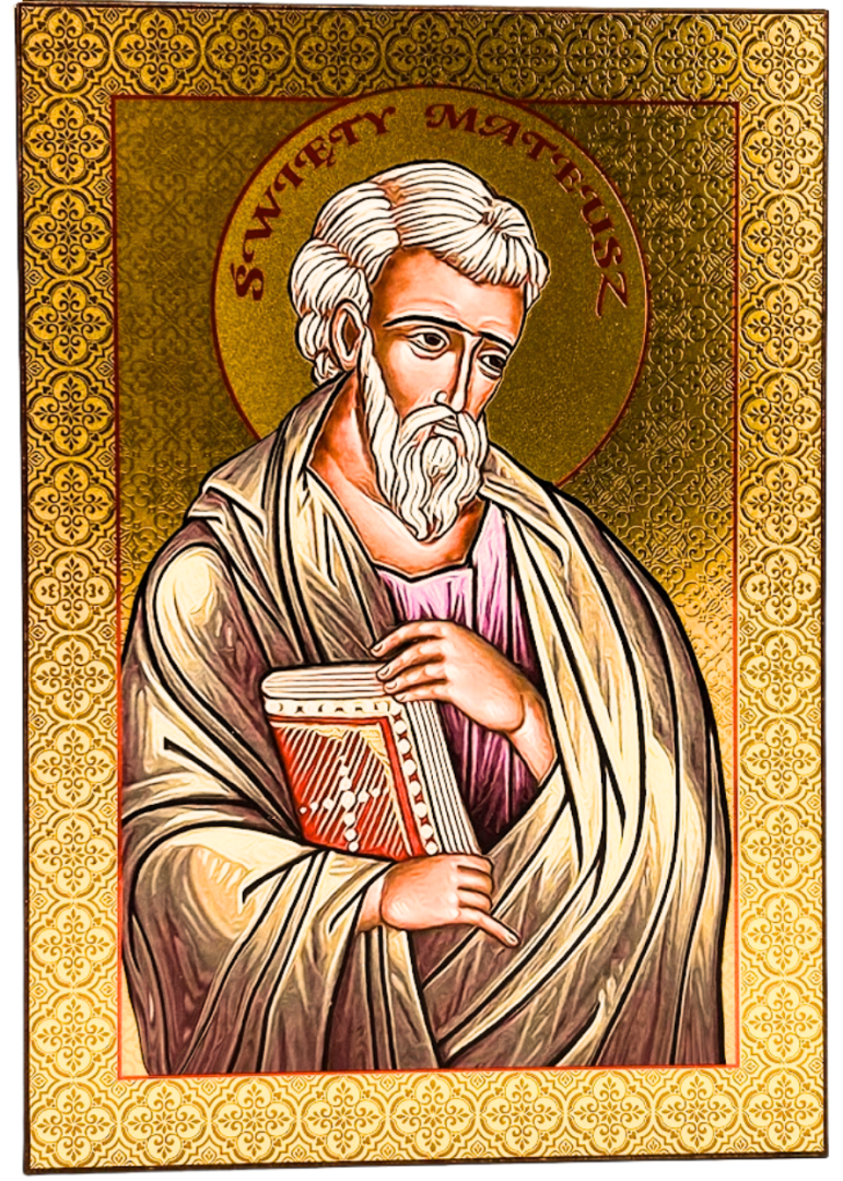Ikona św. Mateusz 28,5 x 19 cm