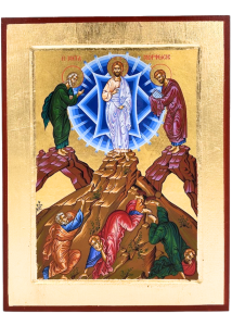 Ikona bizantyjska Przemienienie Pańskie na górze Tabor 18x14 cm
