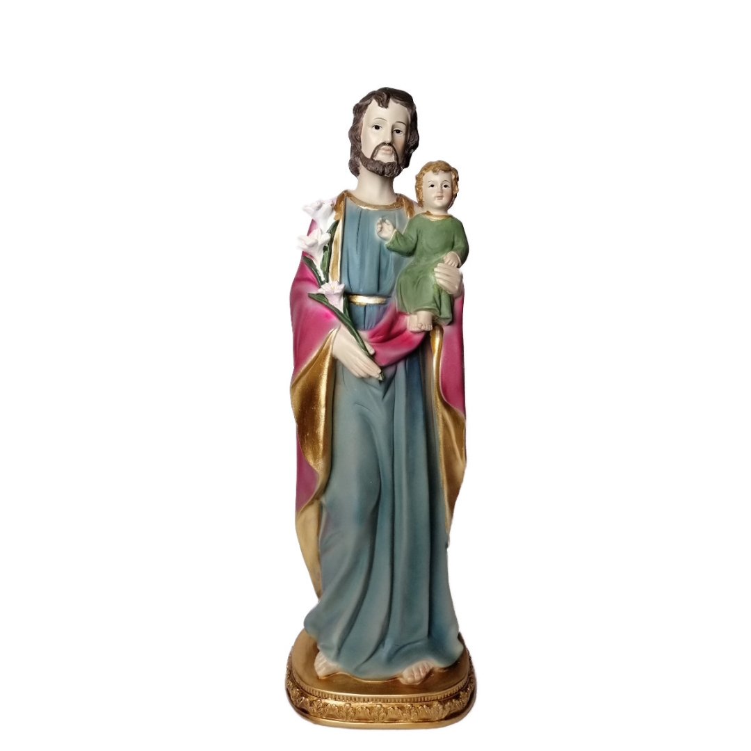 Figura św. Józef z Dzieciątkiem z lilią 60 cm