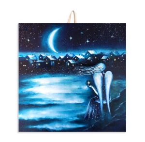 Płytka ceramiczna 15x15cm obrazek w blasku gwiazd 