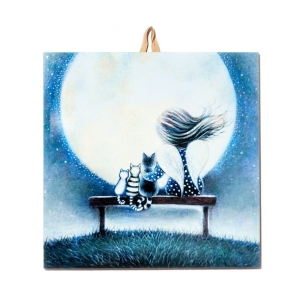 Płytka ceramiczna 15x15cm obrazek W stronę gwiazd 