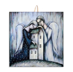 Płytka ceramiczna 15x15cm obrazek Nad Twym domem 