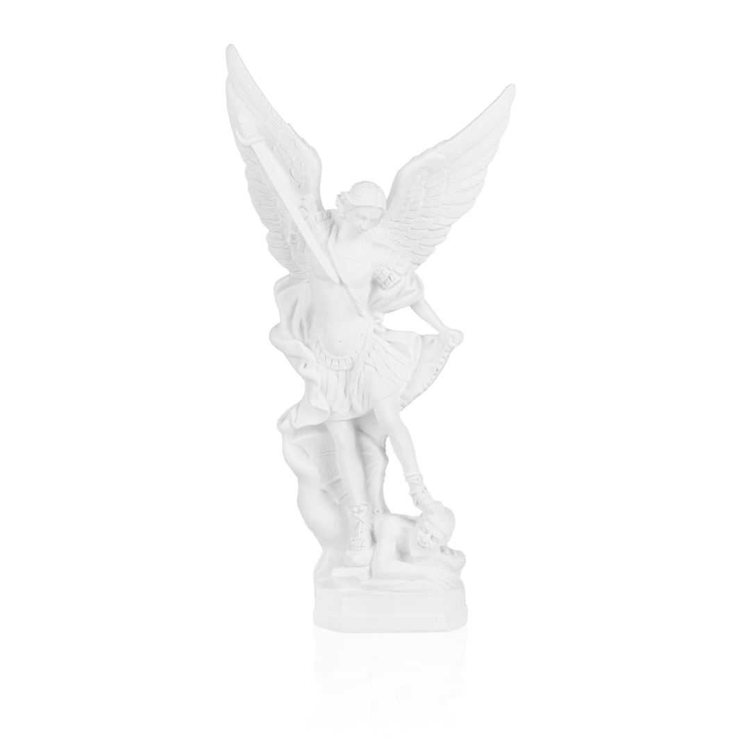 Figura Święty Michał Archanioł 32 cm biały