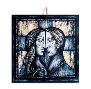 Płytka ceramiczna 10x10cm obrazek Miłość dwojga  