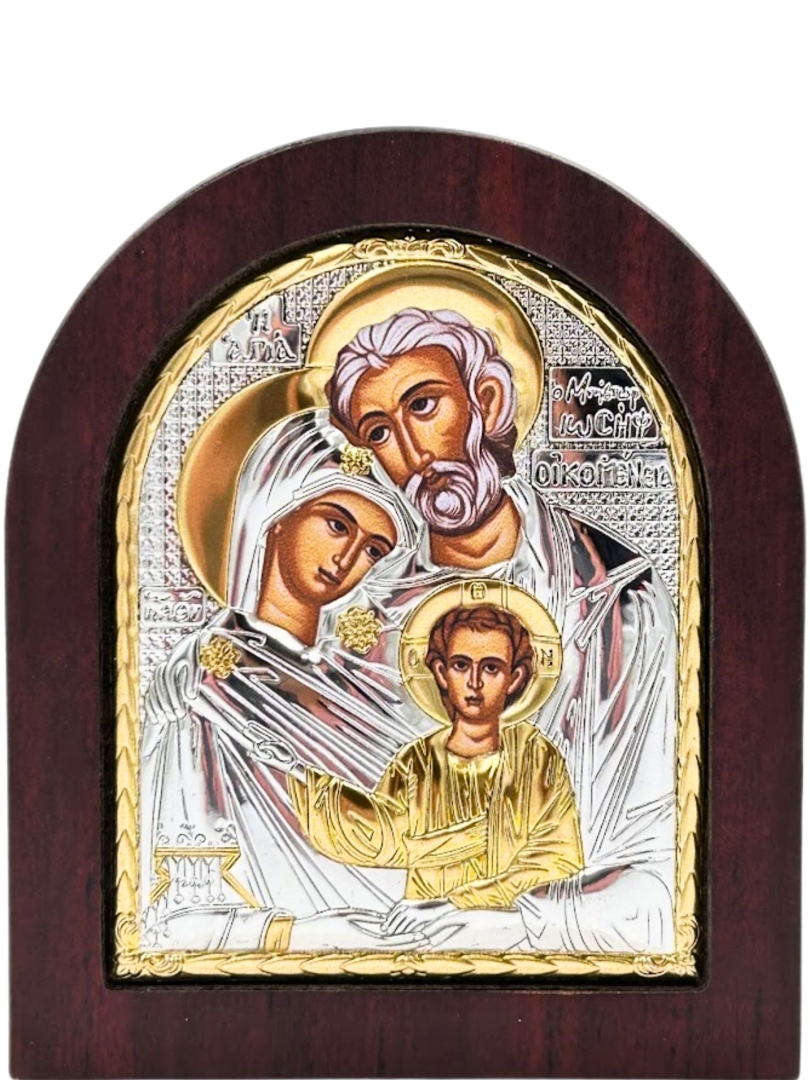 Ikona bizantyjska Święta Rodzina 13x11 cm