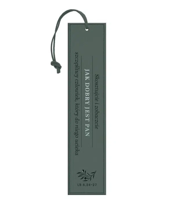 Zakładka do książki "Skosztujcie i zobaczcie" szara 