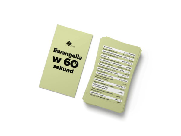 Ewangelia w 60 sekund zestaw 10 sztuk kart