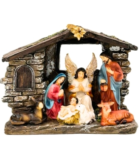Stajenka szopka bożonarodzeniowa 15x12 cm 