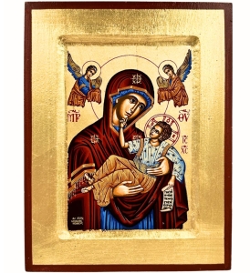 Ikona bizantyjska MB Szybko Spełniająca Prośby 24x18cm Iwierska