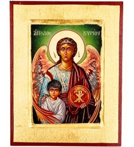 Ikona bizantyjska Anioł Stróż 18 x 14 cm