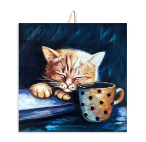 Płytka ceramiczna 10x10cm obrazek A może szczęście to 