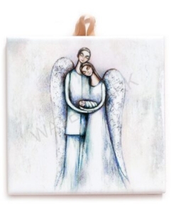 Płytka ceramiczna 10x10cm obrazek Pod czułą opieką