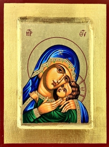 Ikona 1S MB Czuła niebieska szata BIZ 24x18cm