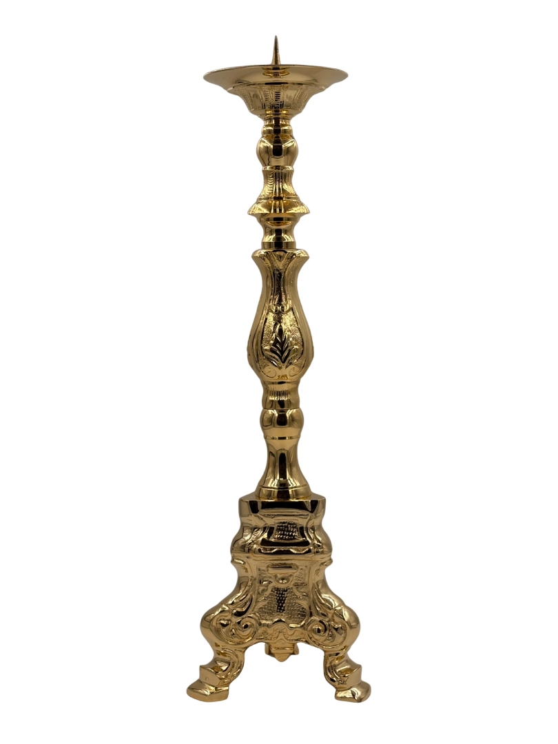 Świecznik mosiężny 60cm w stylu rokoko