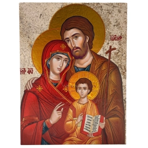 Ikona św. Rodzina marmur 20x15cm