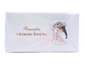 Pudełko prezentowe na banknoty na Komunię Świętą 8x16cm 