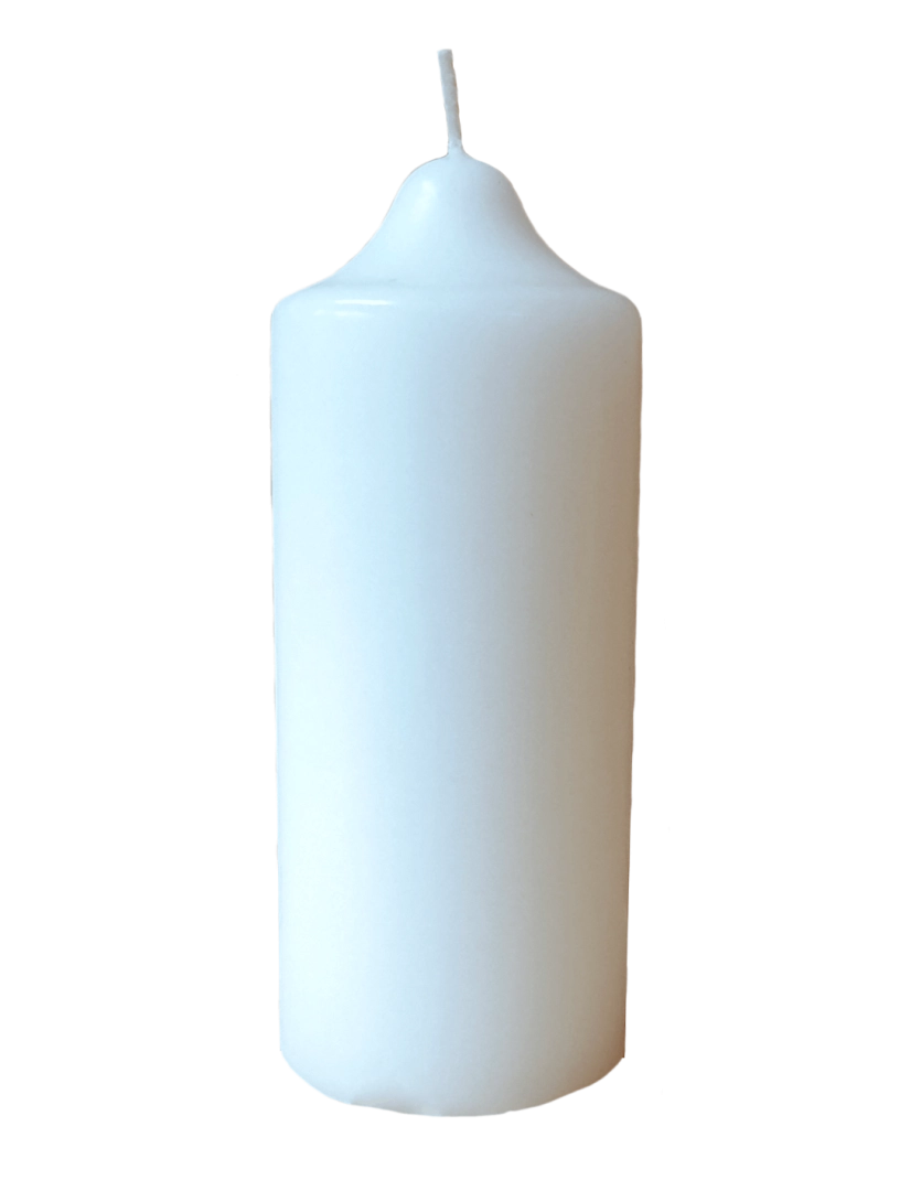 Świeca biała 12x5cm