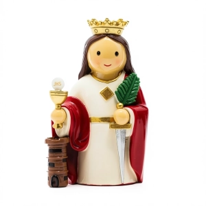 Figurka św. Barbara z żywicy 8cm