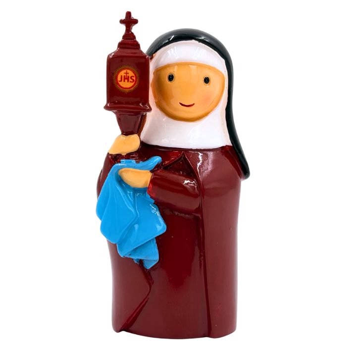 Figurka św. Klara z żywicy 8cm 
