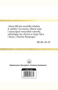 Ja ciebie chrzczę... książeczka na pamiątkę chrztu w biało-złotej oprawie