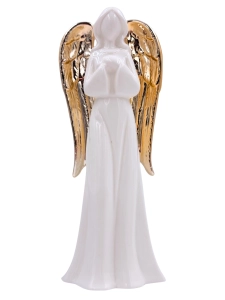 Figurka - Ceramiczny Anioł LED 27cm (4197) WDS