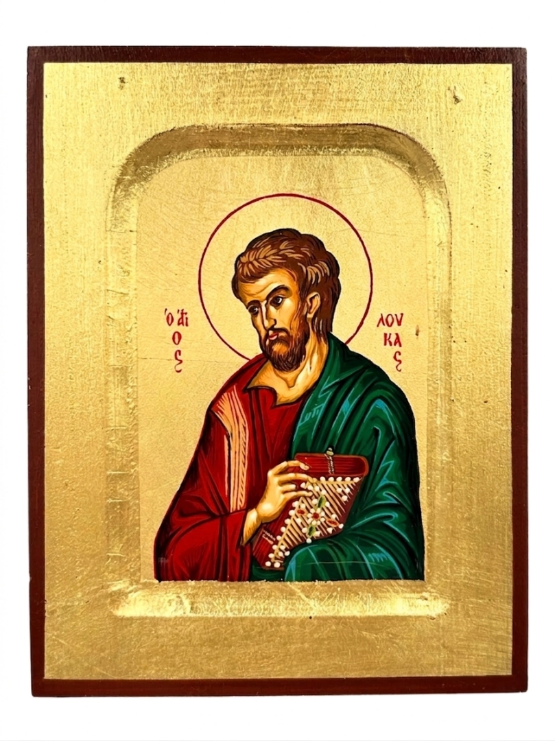 Ikona święty Łukasz księga 10 cm x 13 cm