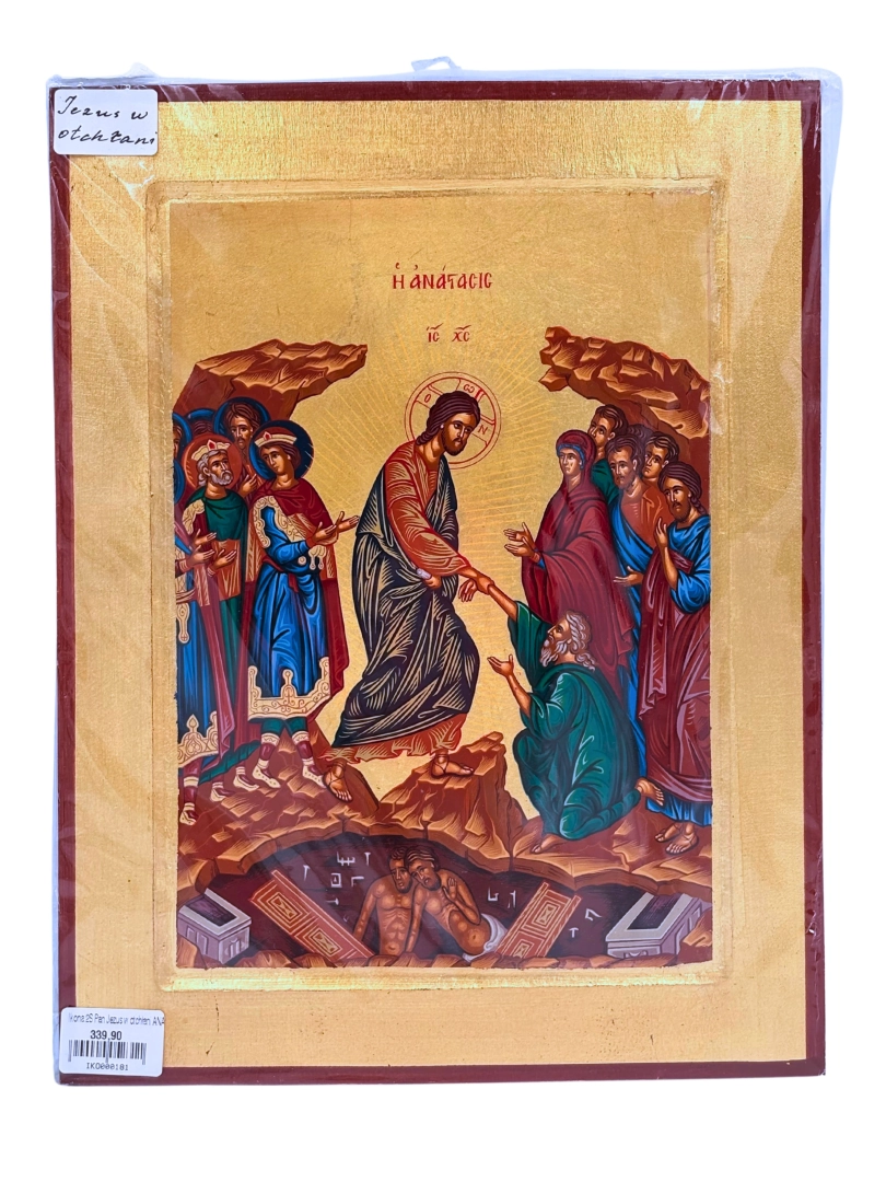 Ikona Pan Jezus Zmartwychwstanie 24 cm x 31 cm