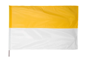 Flaga 110x70 biało-żółta EKO